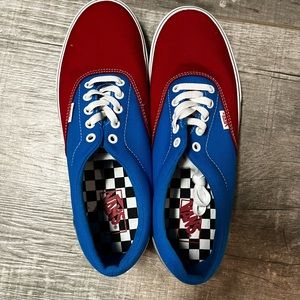 Blue and Red Vans